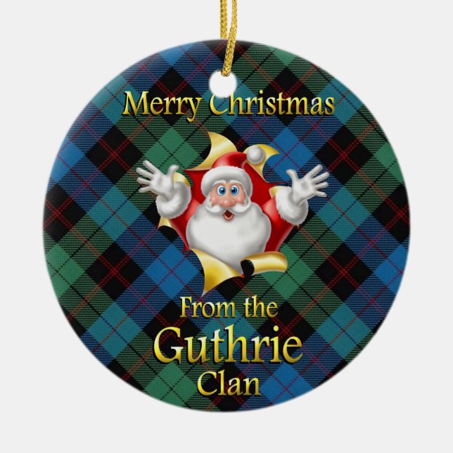 Scottish Clan Guthrie Christmas Ornament (Vorne)