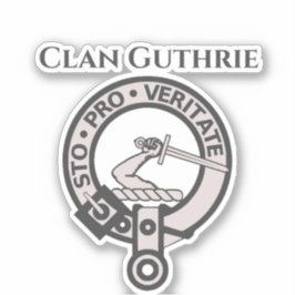 Scottish Clan Guthrie Wappen Abzeichen Sticker
