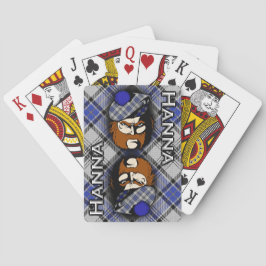Scottish Clan Hanna Hannay Tartan Kariert Spielkarten