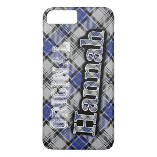 Scottish Clan Hannah Hannay Tartan iPhone 8 Plus/7 Plus Hülle