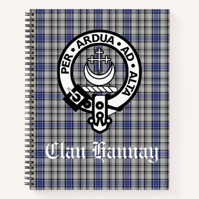 Scottish Clan Hannay Custom Bullet Journal (Devant)