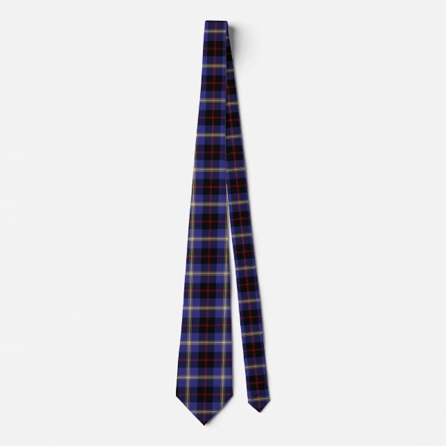 Scottish Clan Hill Tartan Pläd Krawatte (Vorderseite)