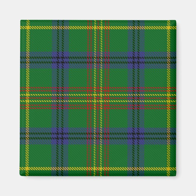 Scottish Clan Holmes Tartan Kariert Magnet (Vorne)