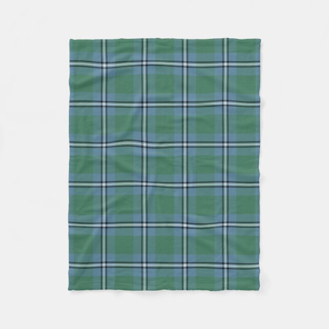 Scottish Clan Irvine von DrumTartan Kariert Fleecedecke (Vorderseite)