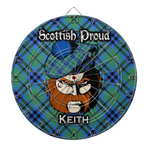 Scottish Clan Keith Tartan Dartboard Dartscheibe