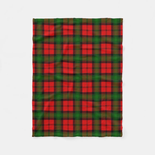 Scottish Clan Kerr Tartan Kariert Fleecedecke (Vorderseite)