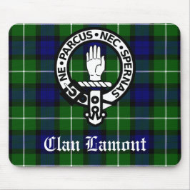 Scottish Clan Lamont Wappen Abzeichen und Tartan Mousepad