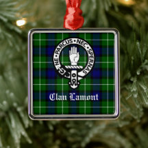 Scottish Clan Lamont Wappen Abzeichen und Tartan