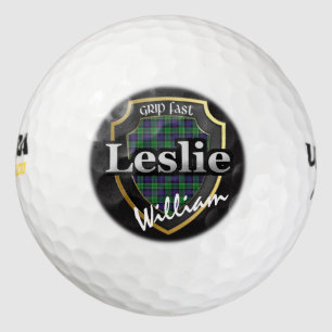 Scottish Clan Leslie personalisieren Ihren Namen Golfball