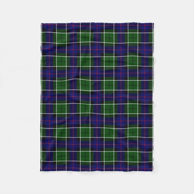 Scottish Clan Leslie Tartan Kariert Fleecedecke (Vorderseite)