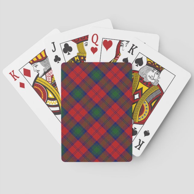 Scottish Clan Lindsay Tartan Deck Spielkarten (Rückseite)