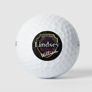 Scottish Clan Lindsey personalisieren Ihren Namen Golfball