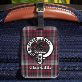 Scottish Clan Little Wappen Abzeichen und Tartan C Gepäckanhänger
