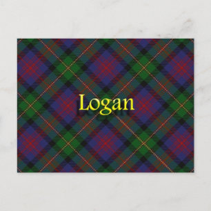 Scottish Clan Logan Postkarte