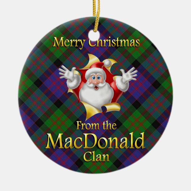 Scottish Clan MacDonald Christmas Ornament (Vorne)