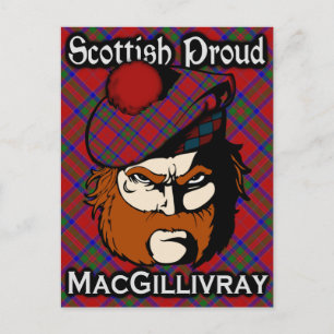 Scottish Clan MacGillivray Tartan Postcard Postkarte