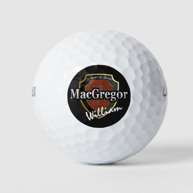 Scottish Clan MacGregor Personalize Your Name Golfball (Vorderseite)