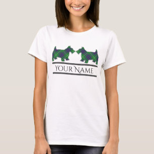 Scottish Clan MacIntyre Tartan Scottie Dogs T-Shirt