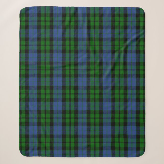 Scottish Clan MacKay Tartan Kariert Sherpadecke (Vorderseite)