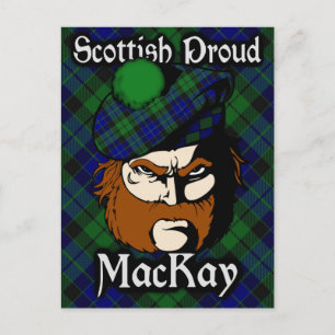 Scottish Clan MacKay Tartan Postcard Postkarte