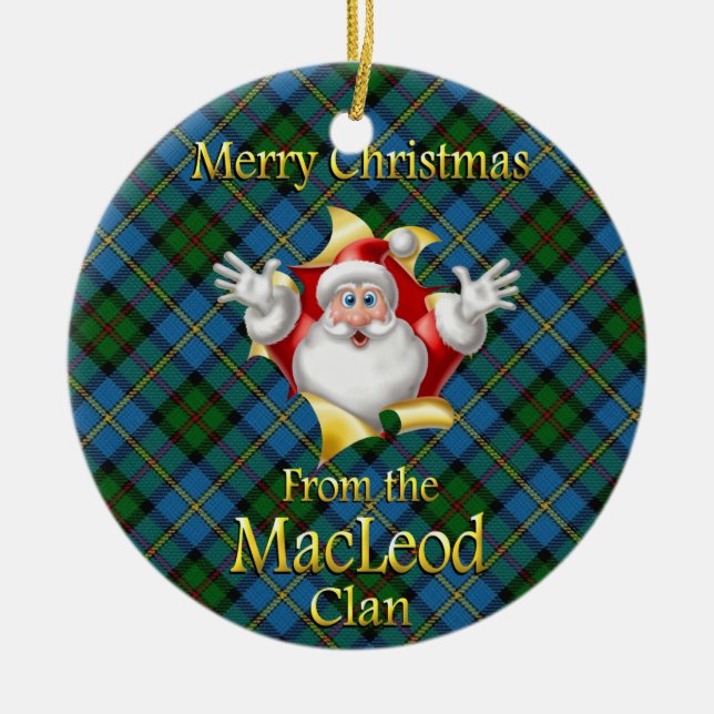 Scottish Clan MacLeod Christmas Ornament (Vorne)