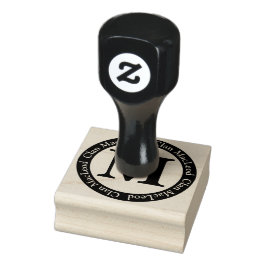 Scottish Clan MacLeod Letter M Monogram Gummistempel