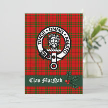Scottish Clan MacNab Weihnachtskarte