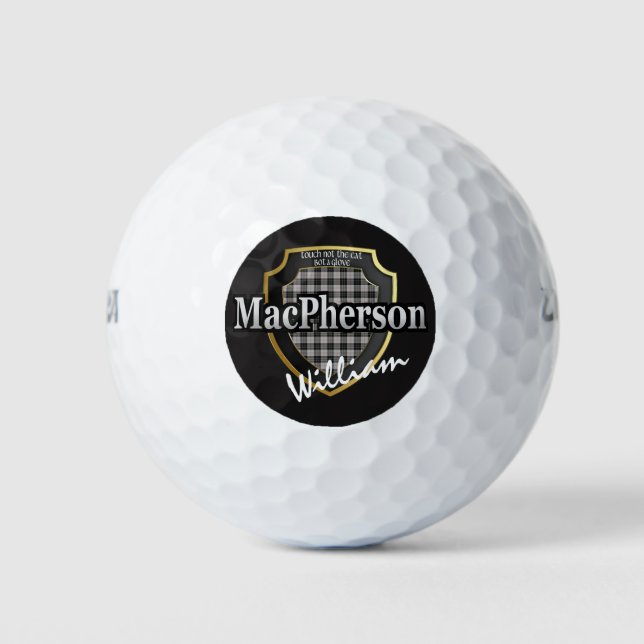Scottish Clan MacPherson Personalize Your Name Golfball (Vorderseite)