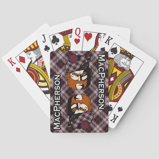 Scottish Clan MacPherson Tartan Deck Spielkarten (Rückseite)