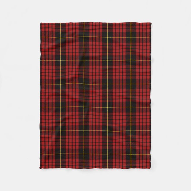 Scottish Clan MacQueen Tartan Kariert Fleecedecke (Vorderseite)
