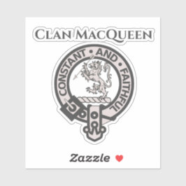 Scottish Clan MacQueen Wappen Abzeichen Sticker