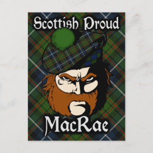 Scottish Clan MacRae Tartan Postcard Postkarte