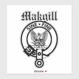 Scottish Clan Makgill Wappen Abzeichen Large Stick Aufkleber