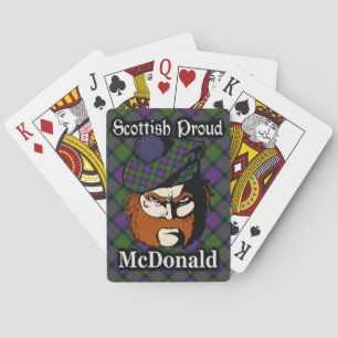 Scottish Clan McDonald Tartan Spielkarten