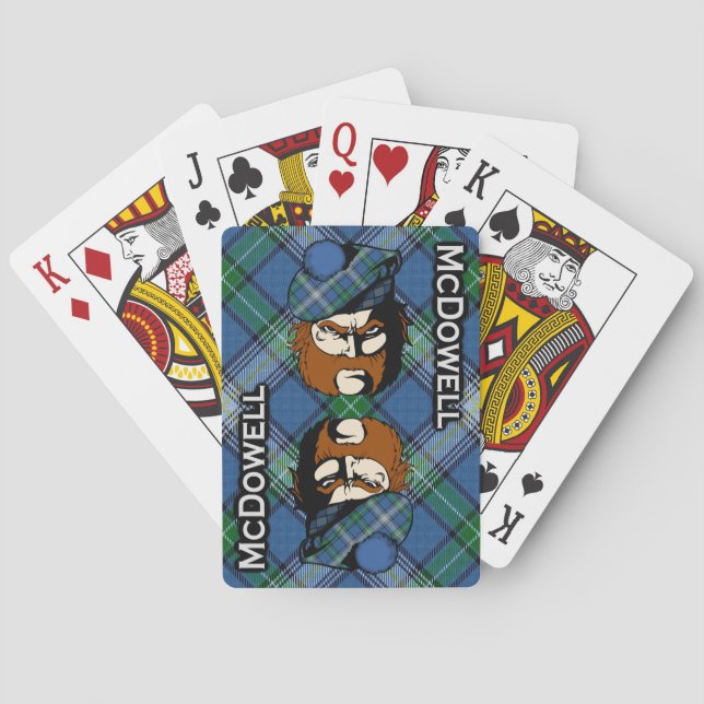 Scottish Clan McDowell Tartan Deck Spielkarten (Rückseite)