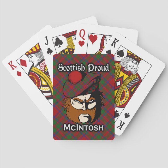 Scottish Clan McIntosh Tartan Deck Spielkarten (Rückseite)