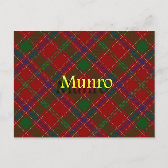 Scottish Clan Munro Postkarte (Vorderseite)