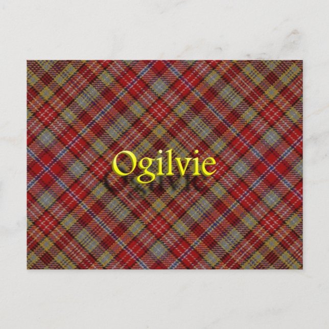 Scottish Clan Ogilvie Postkarte (Vorderseite)