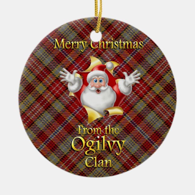 Scottish Clan Ogilvy Christmas Ornament (Vorne)