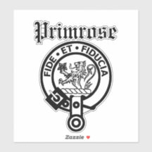 Scottish Clan Primrose Wappen Abzeichen Großaufkle