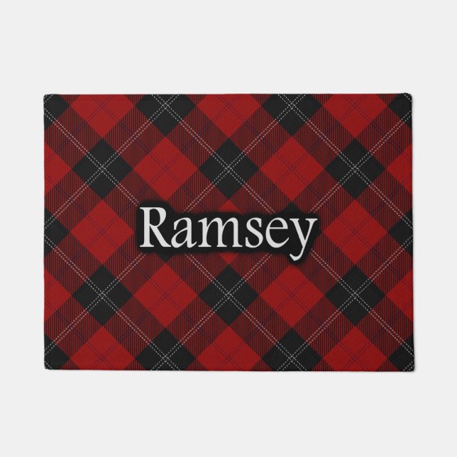 Scottish Clan Ramsay Ramsey Tartan Fußmatte (Vorderseite)