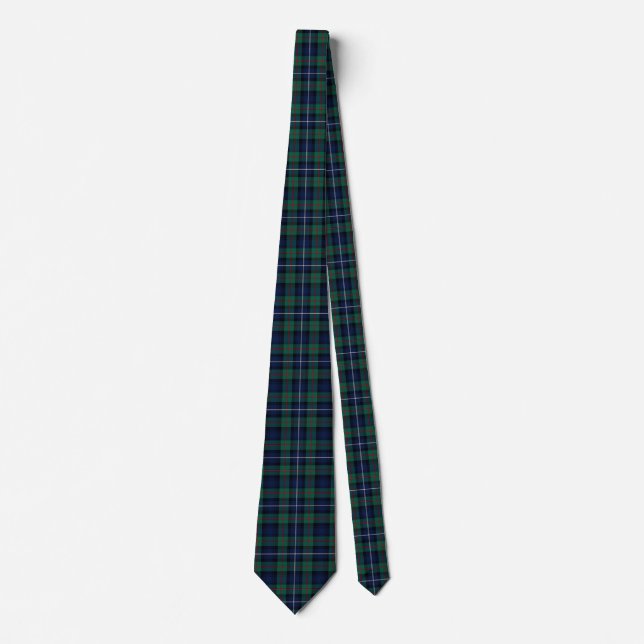Scottish Clan Robertson Tartan Kariert Neck Tie Krawatte (Vorderseite)