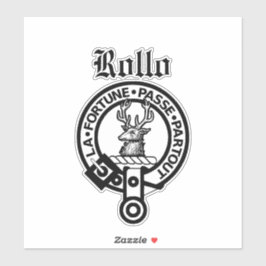 Scottish Clan Rollo Wappen Abzeichen Large Aufkleber