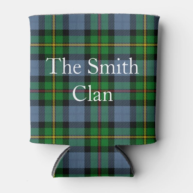 Scottish Clan Smith Tartan Kariert Can Cooler Dosenkühler (Vorderseite)