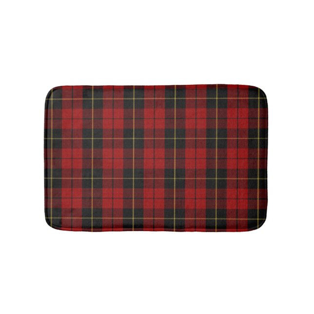 Scottish Clan Wallace Tartan Kariert Badematte (Vorderseite)