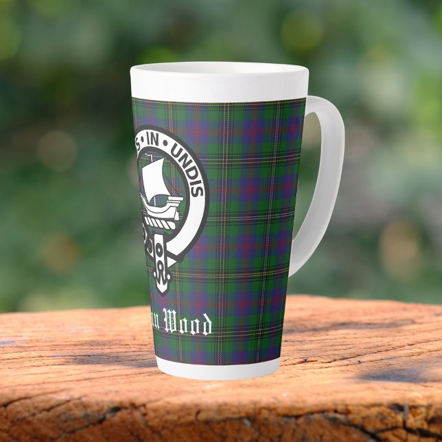 Scottish Clan Wood Wappen & Tartan Milchtasse (Von Creator hochgeladen)