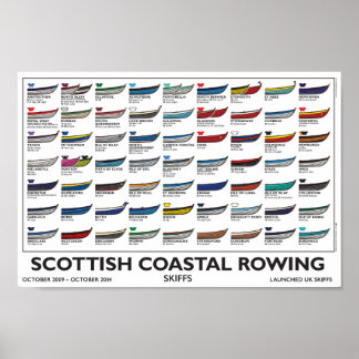 Scottish Coastal Rowing Poster (A4), 5 yr. v4