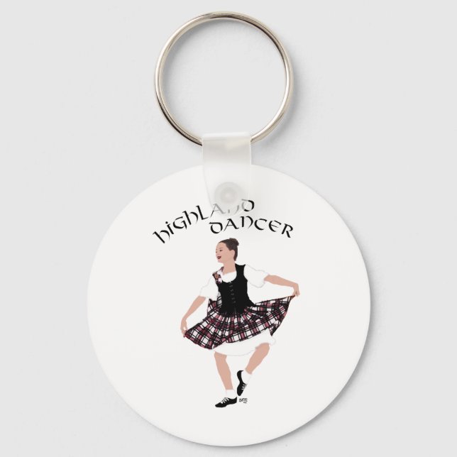 Scottish Country Dancer Schlüsselanhänger (Vorderseite)