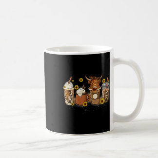 Scottish Cow Sunflower Fall Vibes Coffee Lover Kaffeetasse