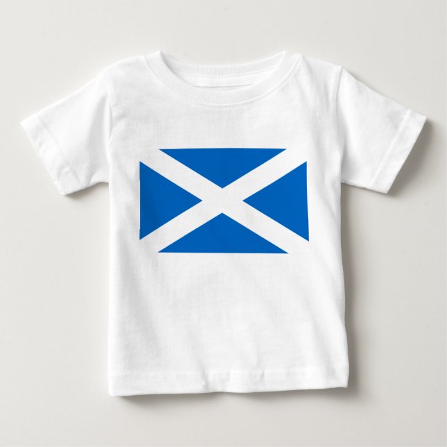 Scottish Cross Scotland Colors Baby T-shirt (Vorderseite)